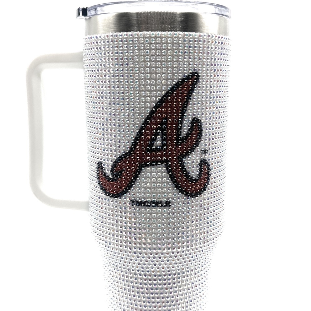 LIMITED EDITION Bling Colossal 46 Oz Tumbler ATLANTA BRAVES! Sparkling Tumbler! - Picture 4 of 7
